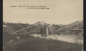 Rzeszów, r. 1914-1915. Most kolejowy nad Wisłokiem